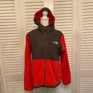 North face Fleece Polartec Two Toned Jacket women’s large in Salmon